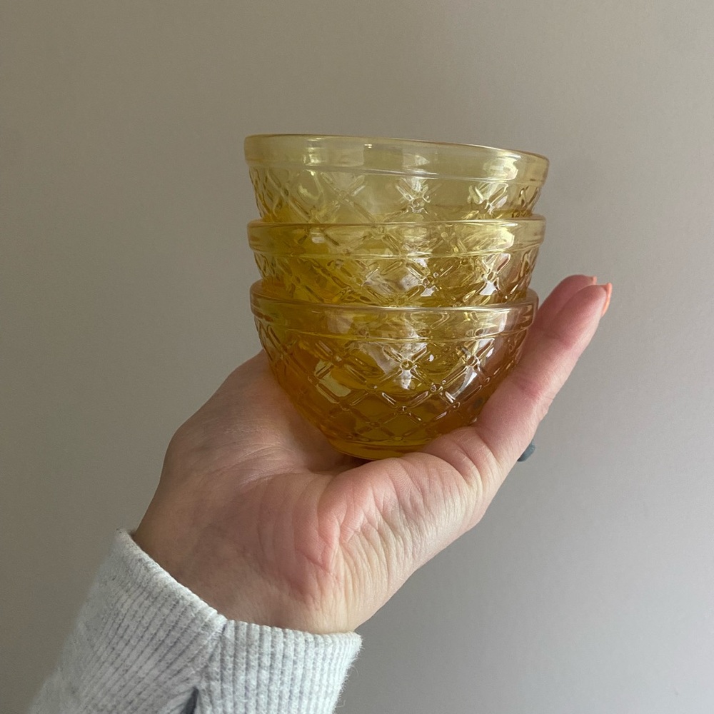 3 Small Glass